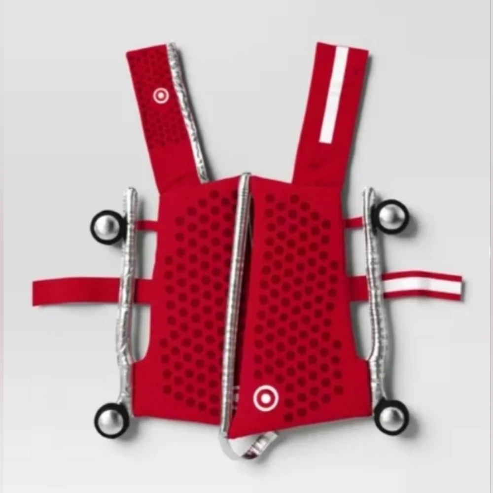 Boots & Barkley Red & Silver Target Shopping Cart Pet Dress Up Costume Small